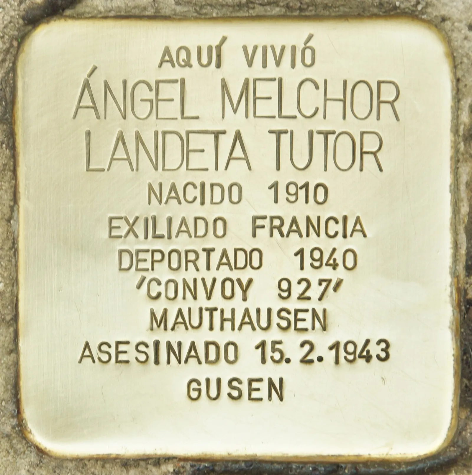 Ángel Melchor Landeta Tutor