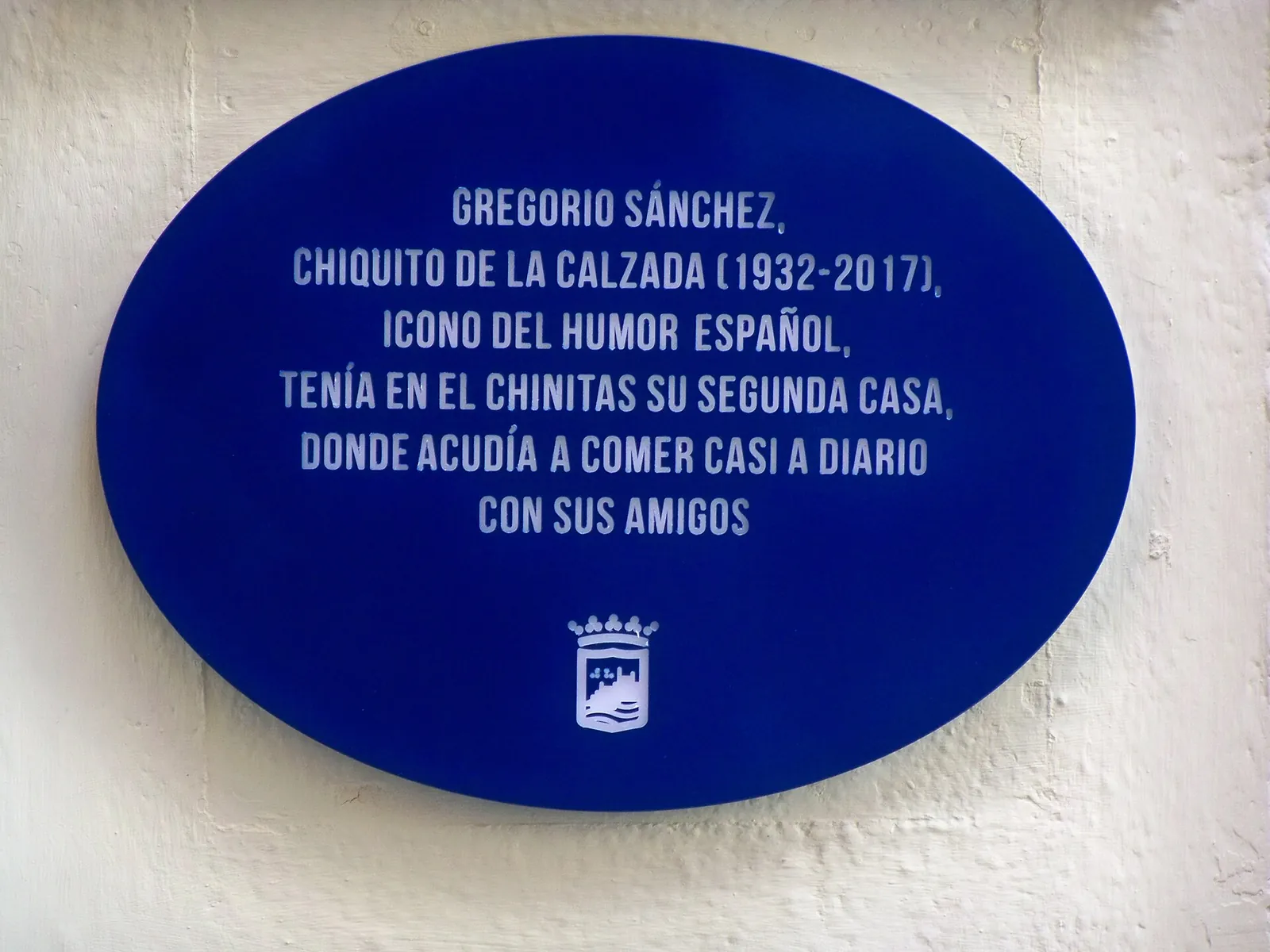 Placa a Chiquito de la Calzada