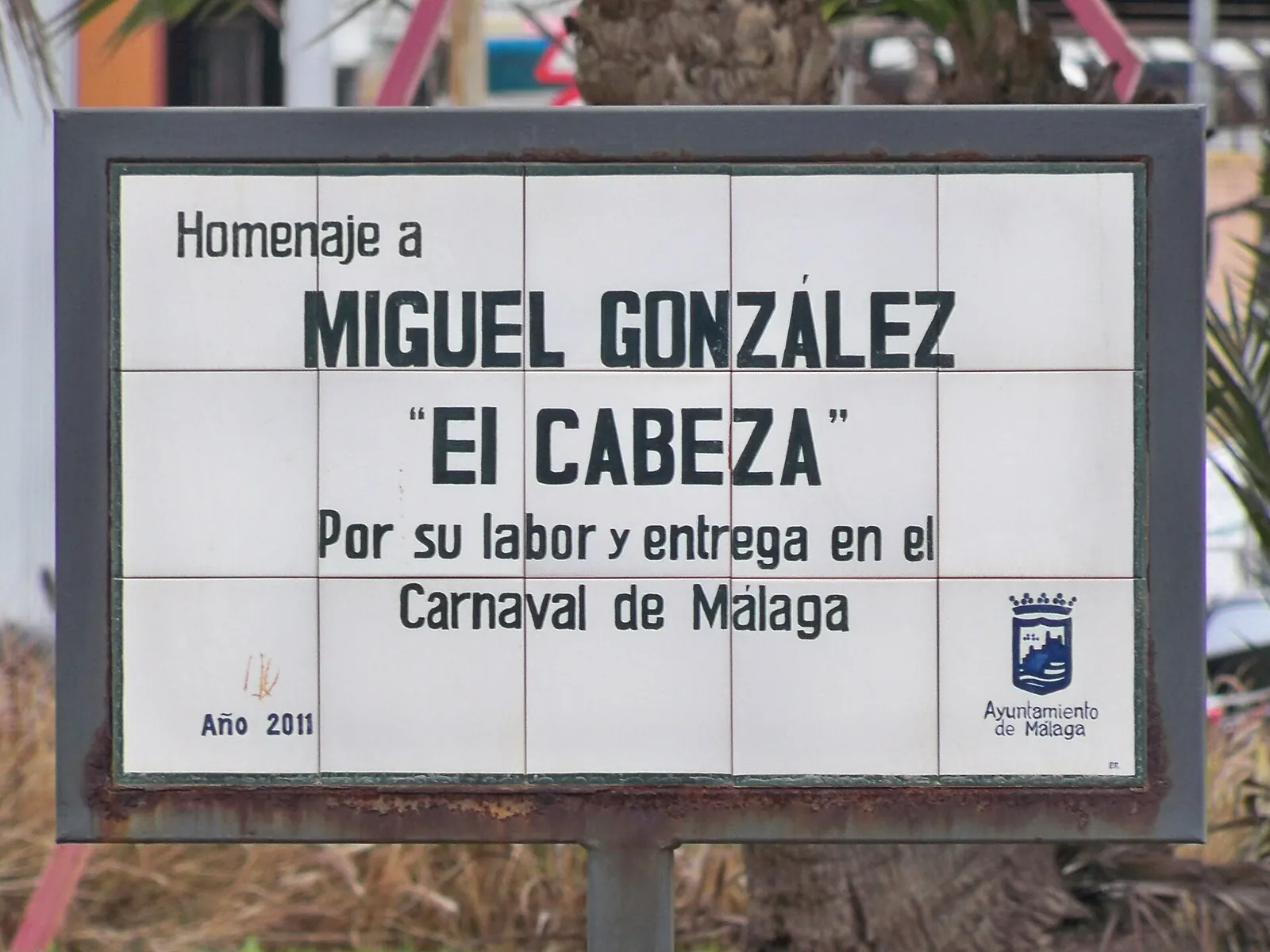 Homenaje a Miguel González El Cabeza