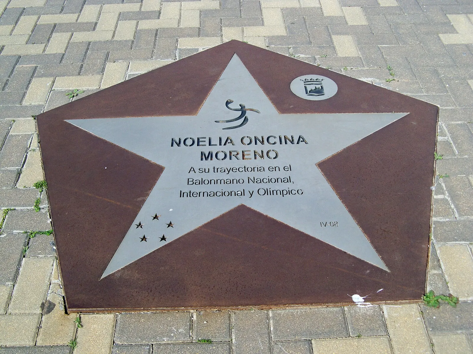 Placa a Noelia Oncina Moreno