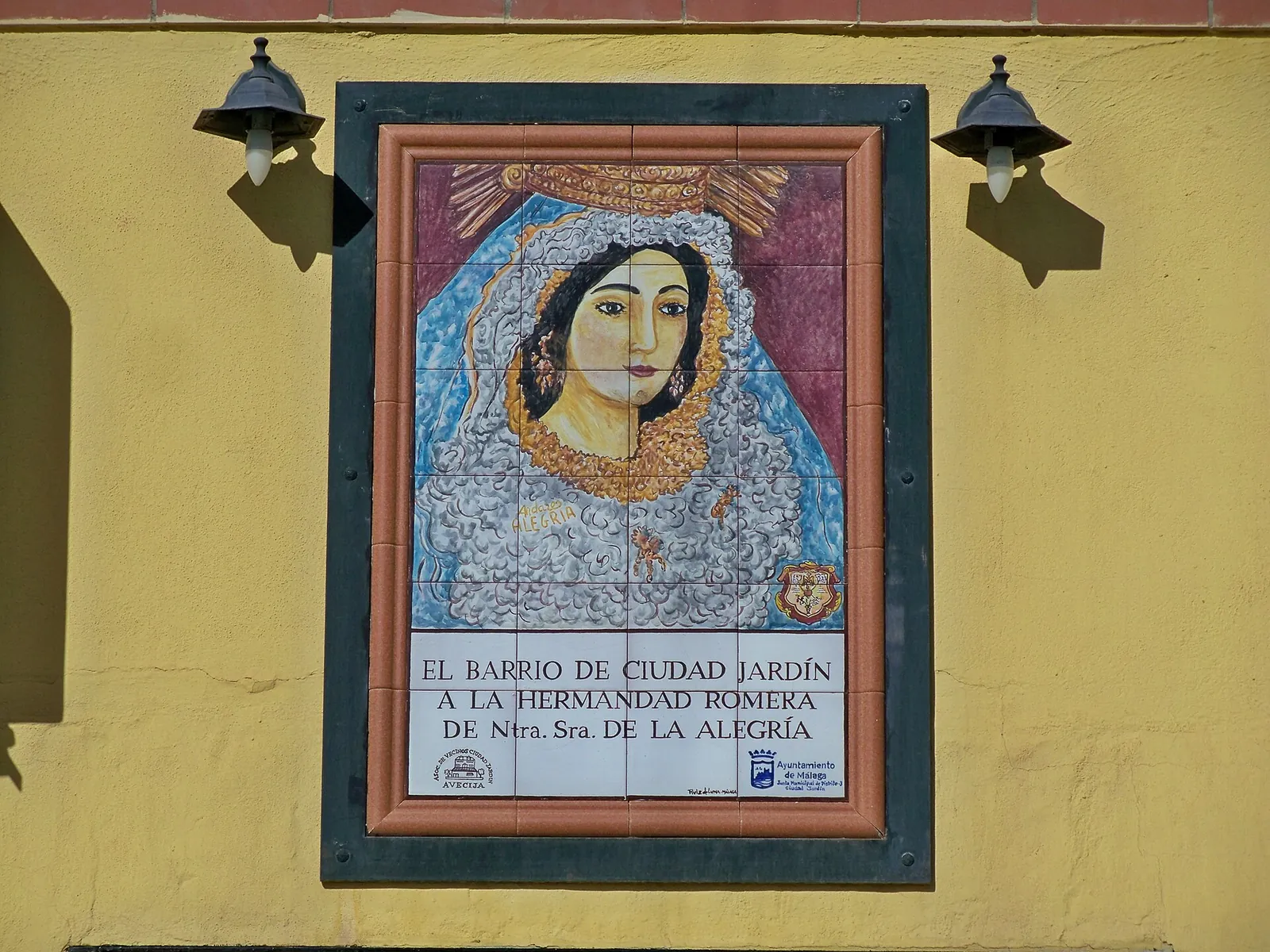 Placa a la Hermanad Romera de Nuestra Señora de la Alegría