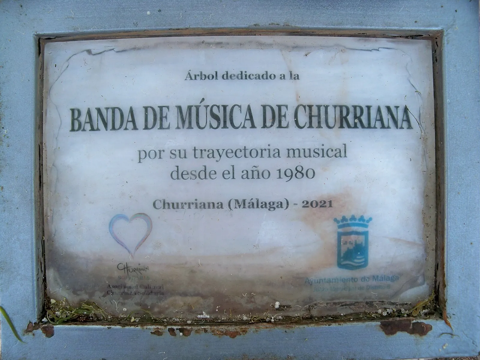 Placa a la Banda de Música de Churriana