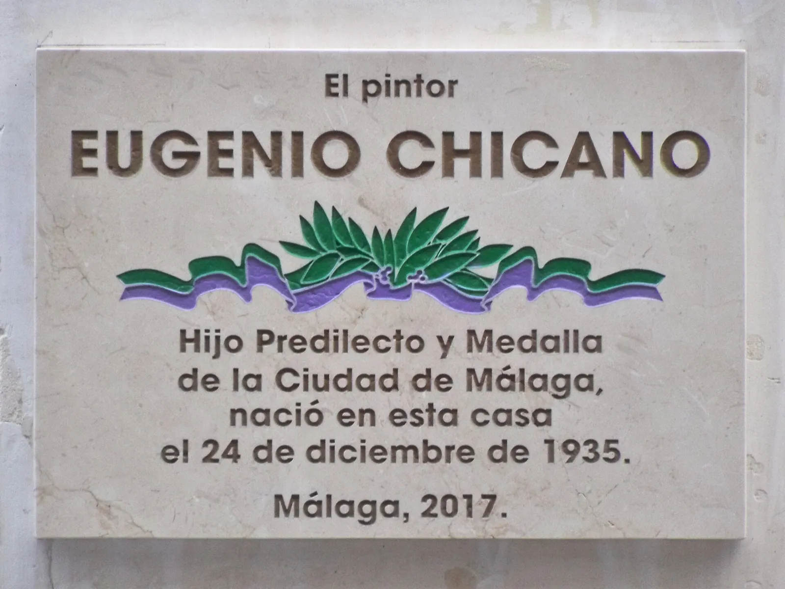 Placa a Eugenio Chicano