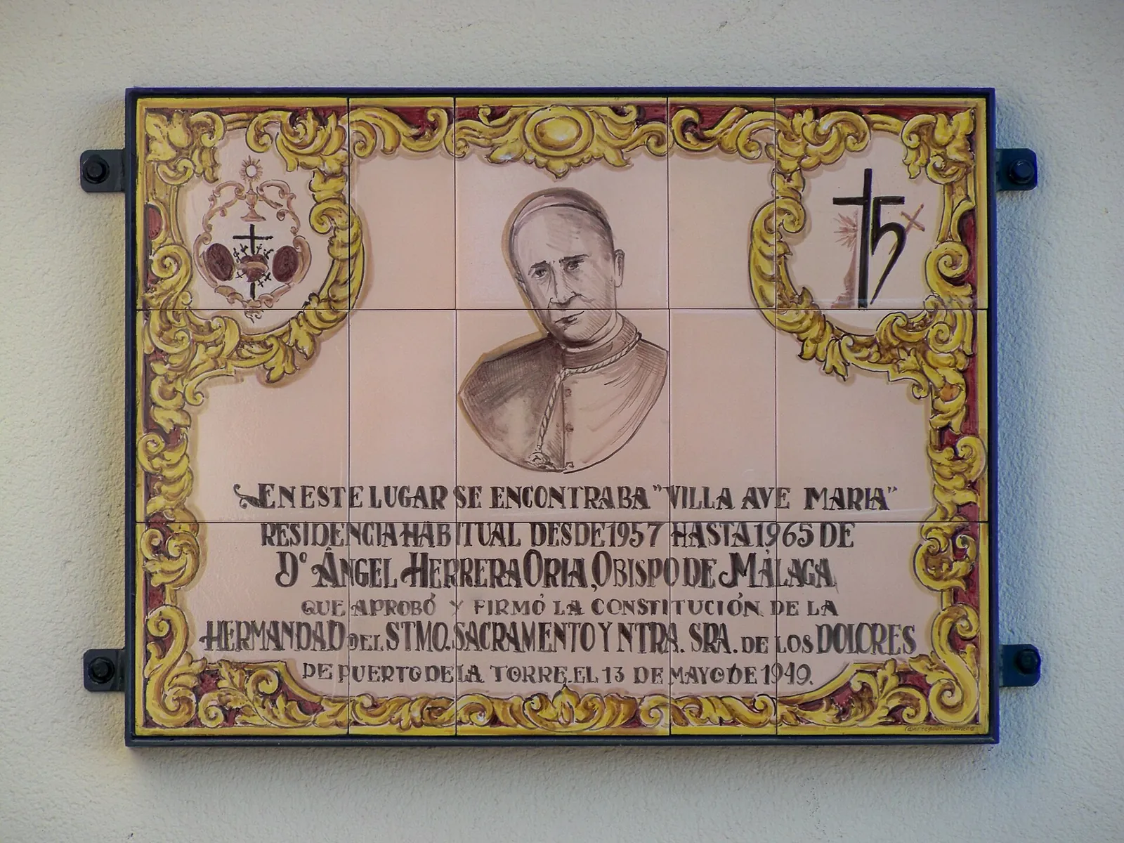 Placa a Ángel Herrera Oria