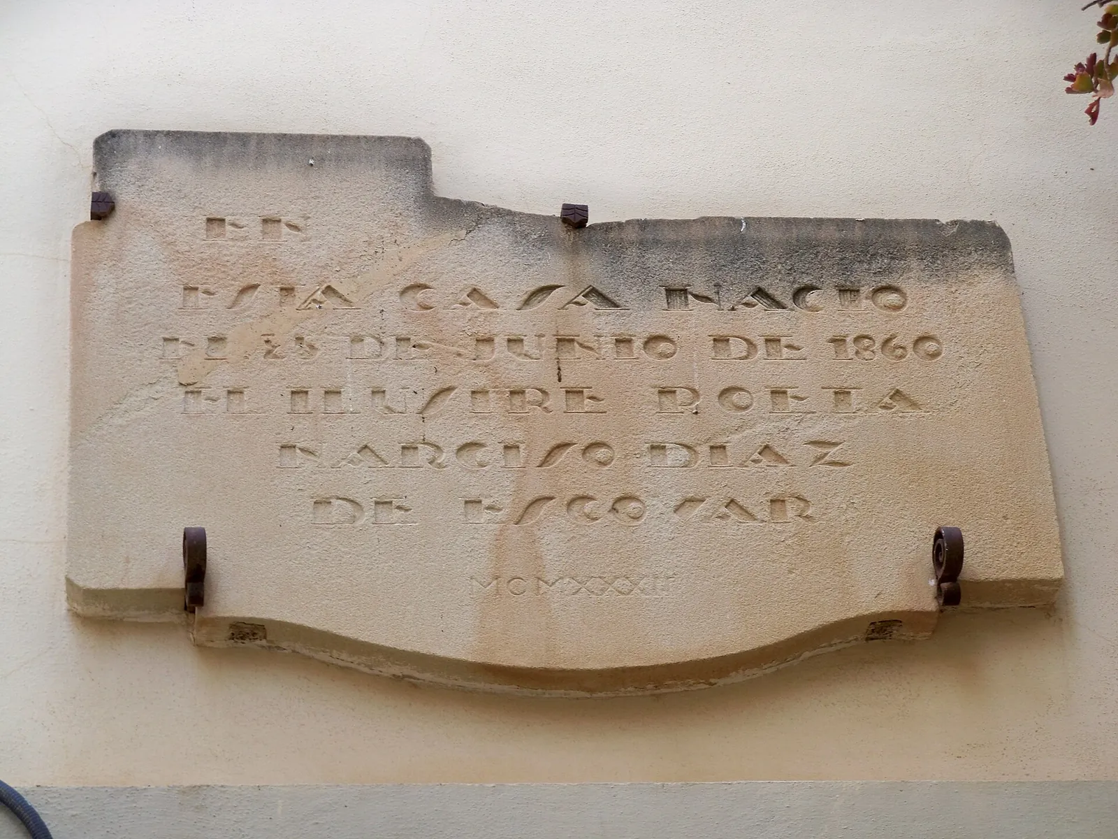 Placa a Narciso Díaz de Escovar