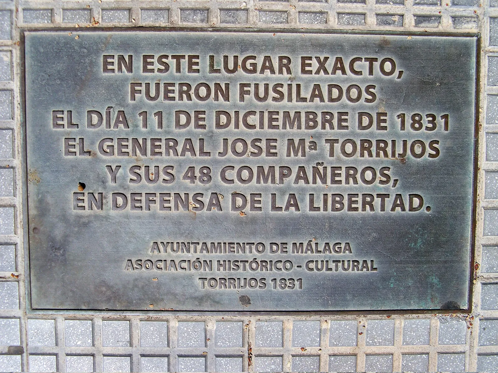 Placa al General José María Torrijos