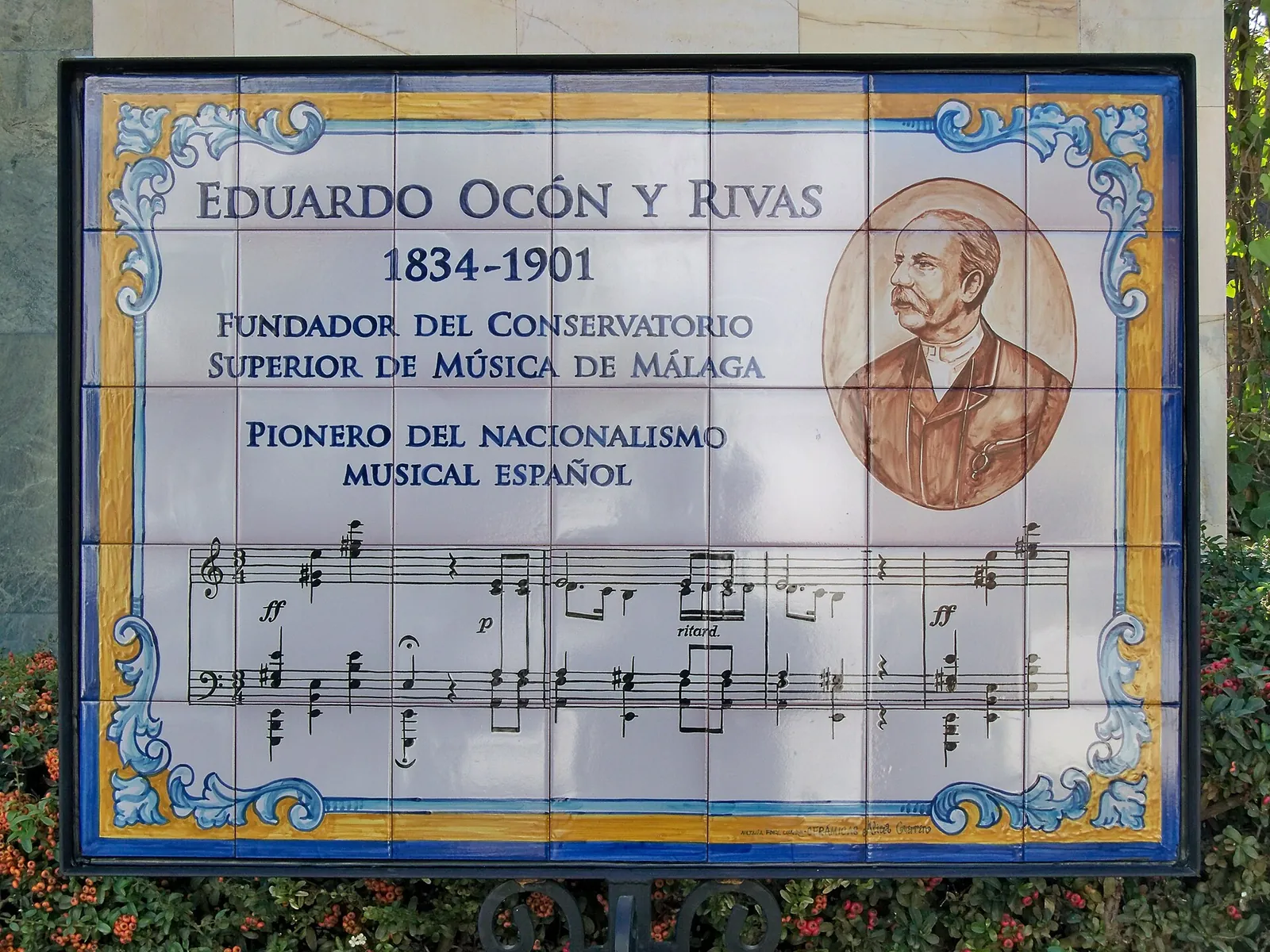 Placa a Eduardo Ocón
