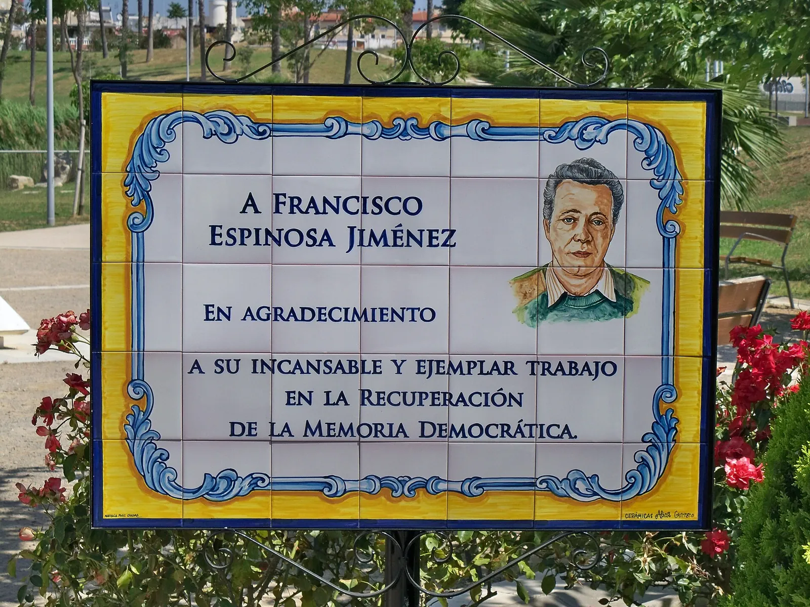 Placa a Francisco Espinosa Jiménez
